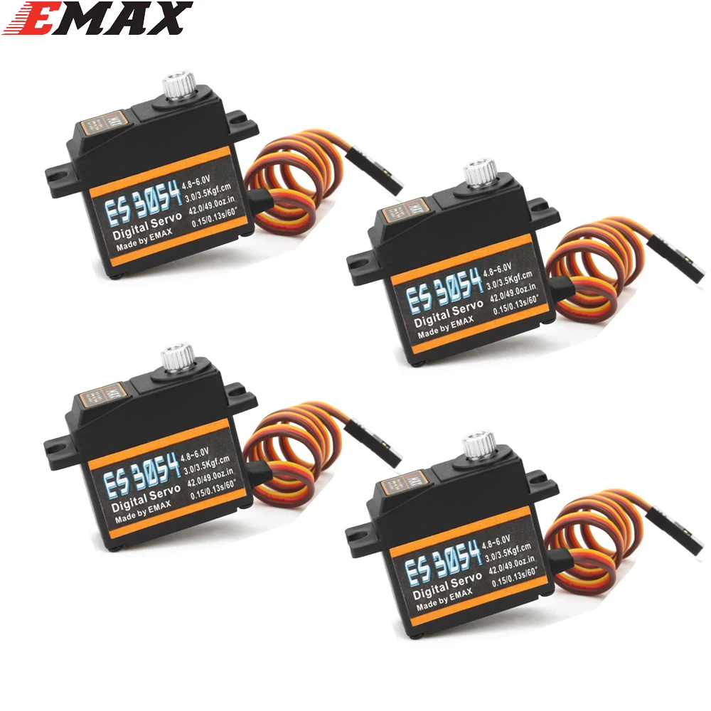 Rc Helicopter Servo - EMAX-Servo numérique à engrenages métalliques, ES08MDII,