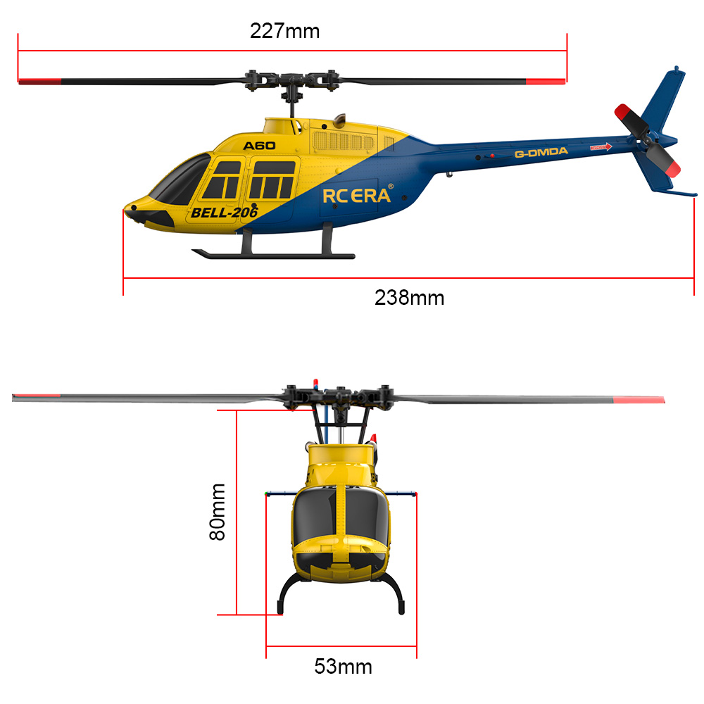 Hélicoptère RC ERA A60 4CH, éc - Rc Helicopter Gyro avis et prix