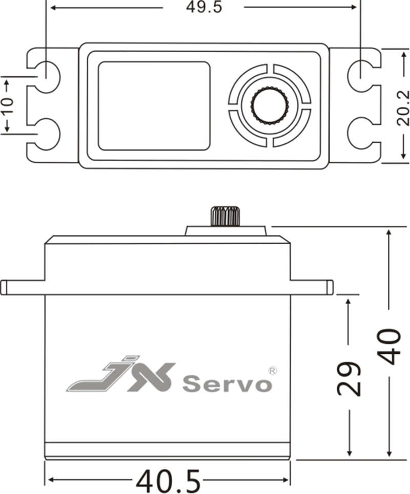 JX Servo CLS-6322HV 22KG coupl - Rc Helicopter Servo avis et prix