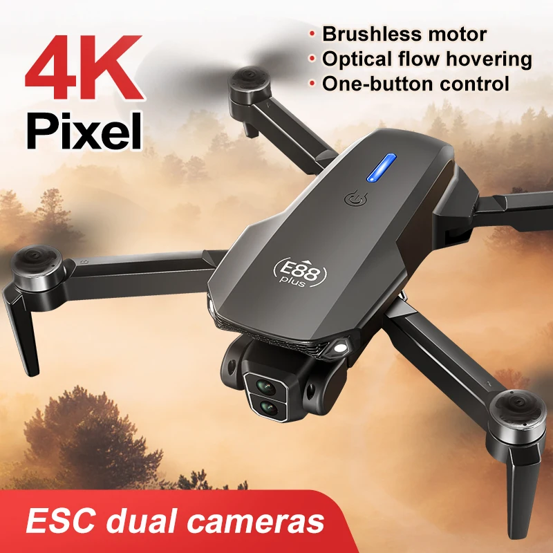 Nouveau drone quadrirotor E88  - Rc Helicopter Case avis et prix