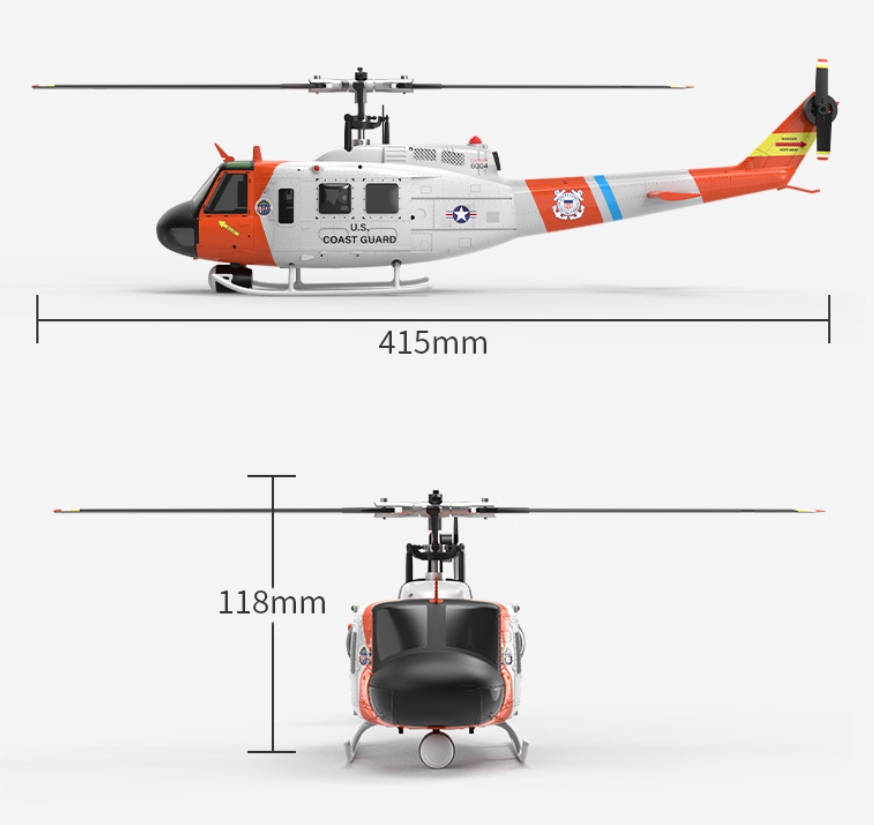 YUXIANG F07S batterie UH-1 RC  - Rc Helicopter Coaxial avis et prix