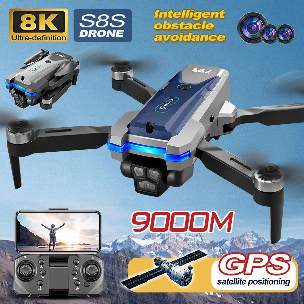 Drone GPS S8S 5G Wifi 8K HD po - Rc Helicopter Case avis et prix